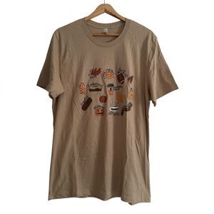 Bella Canvas Beige Autumn Graphic Tee NWT